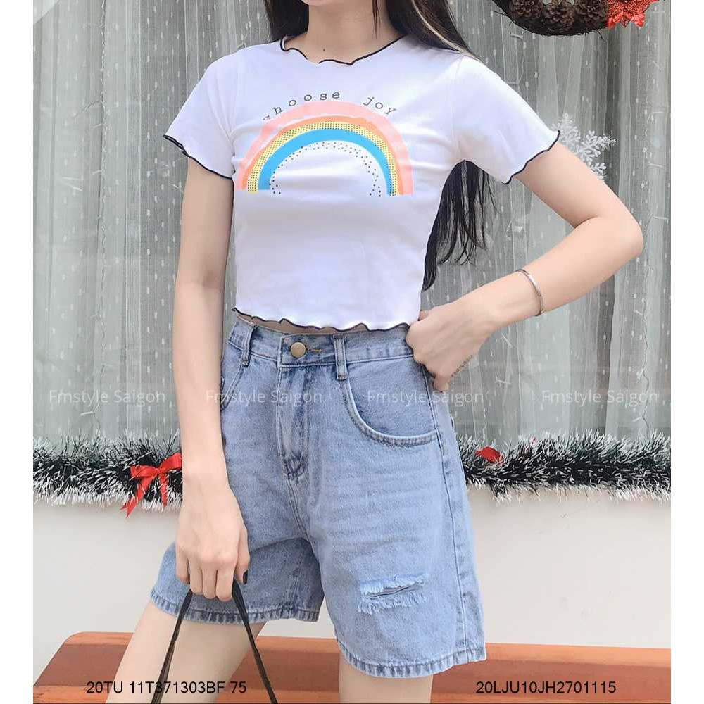 ÁO THUN TAY NGẮN CUỐN BIÊN IN QUEEN (20TU12T370805) | BigBuy360 - bigbuy360.vn