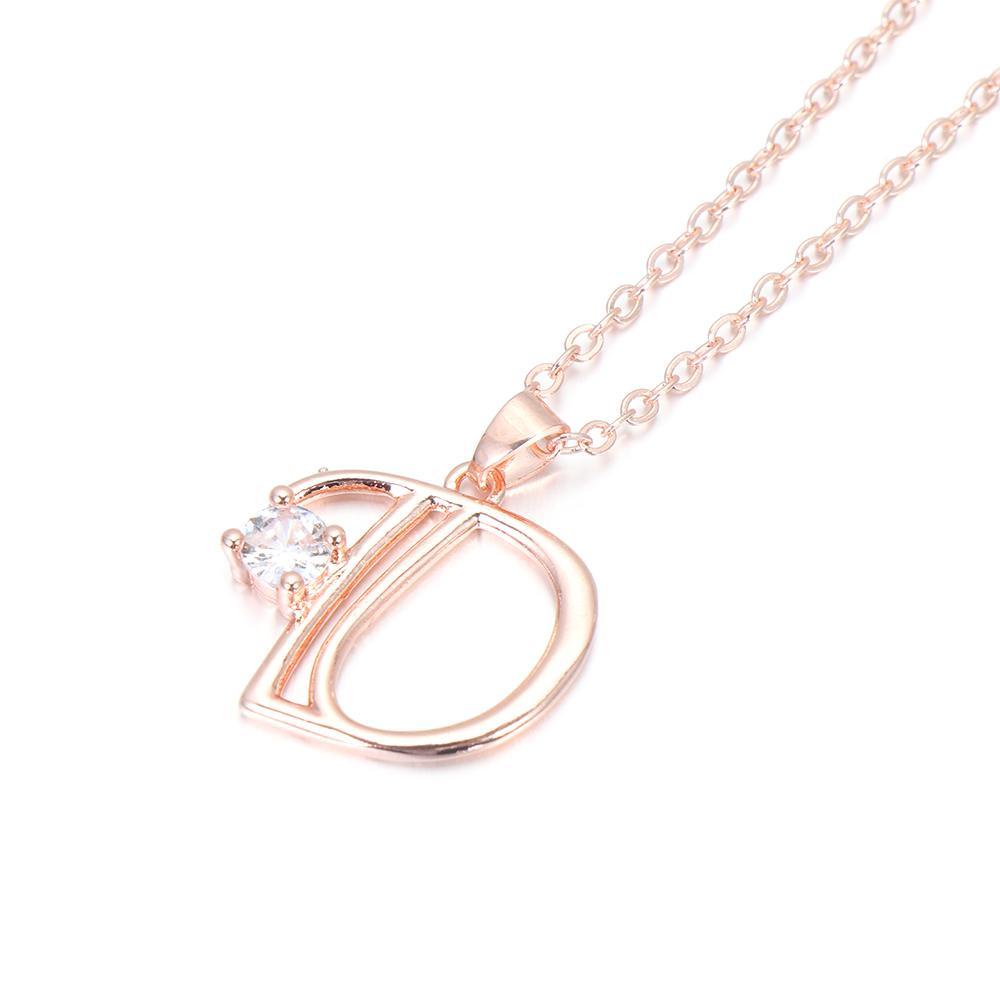 Vòng cổ Mặt Chữ LEILY Và Hoa Hồng|Vòng cổ Mặt Chữ Cái Từ A-Z