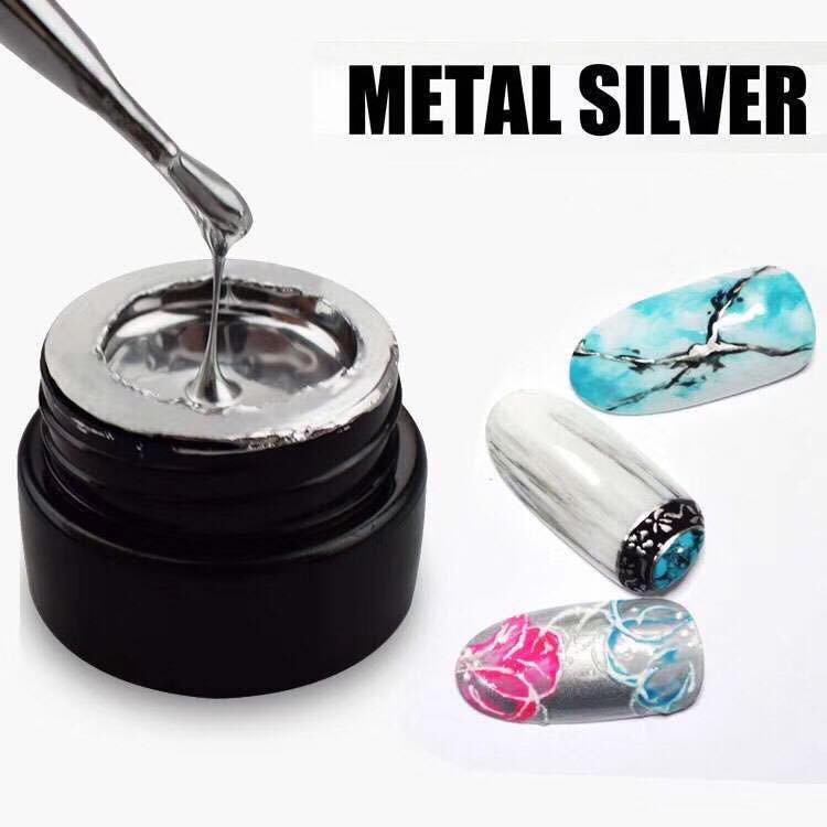 Gel Vẽ Metal Hiệu Vinimay - Sang Trọng Trong Từng Nét Vẽ - 3 màu  Bạc(Silver), Vàng(Gold), Hồng(Rose Gold)