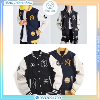 HÀNG CHÍNH HÃNG] ÁO KHOÁC MLBNY BOMBER VẢI DÙ - KHOÁC NỈ UNISEX NAM NỮ - HÀNG CÓ SẴN