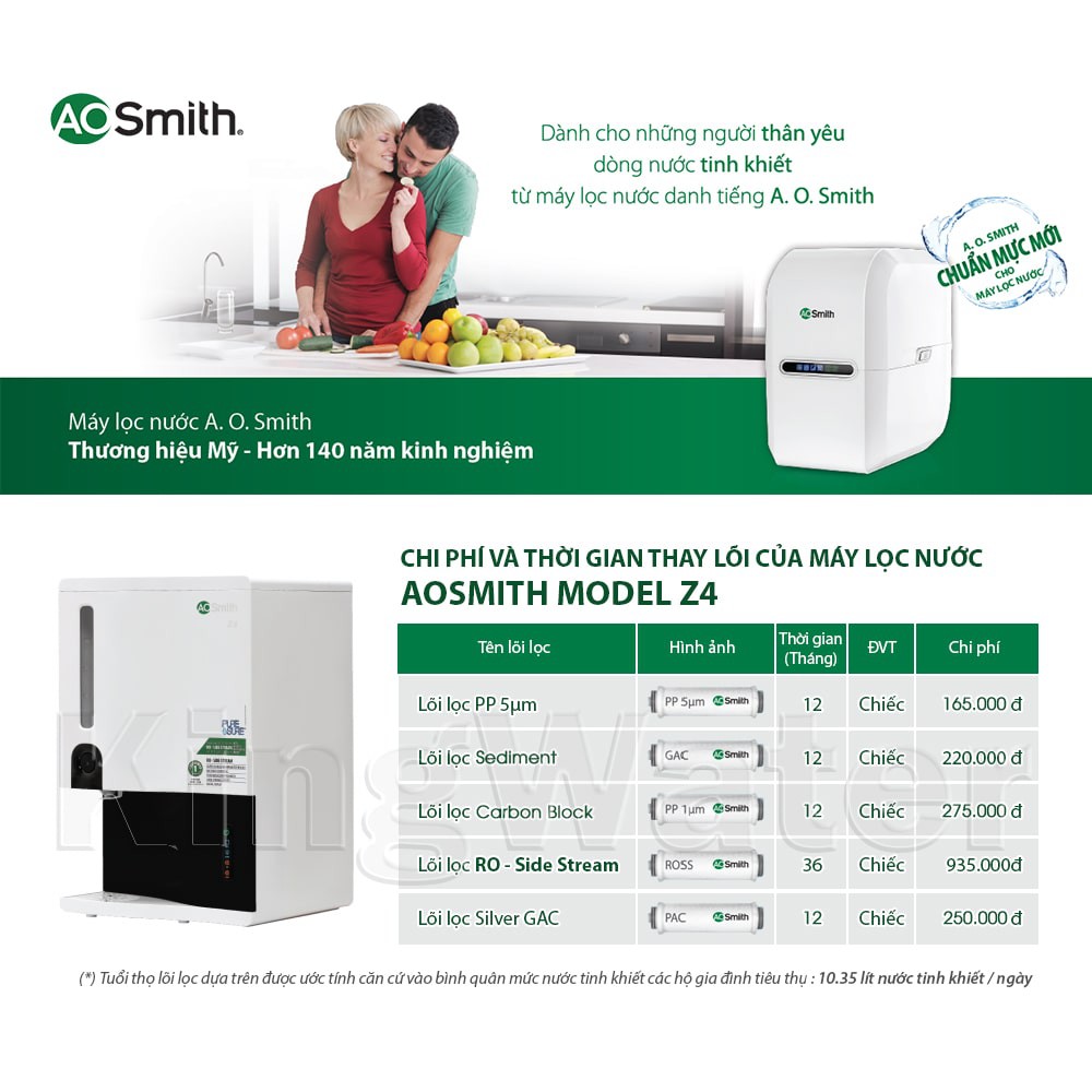 MÁY LỌC NƯỚC AO SMITH Z4