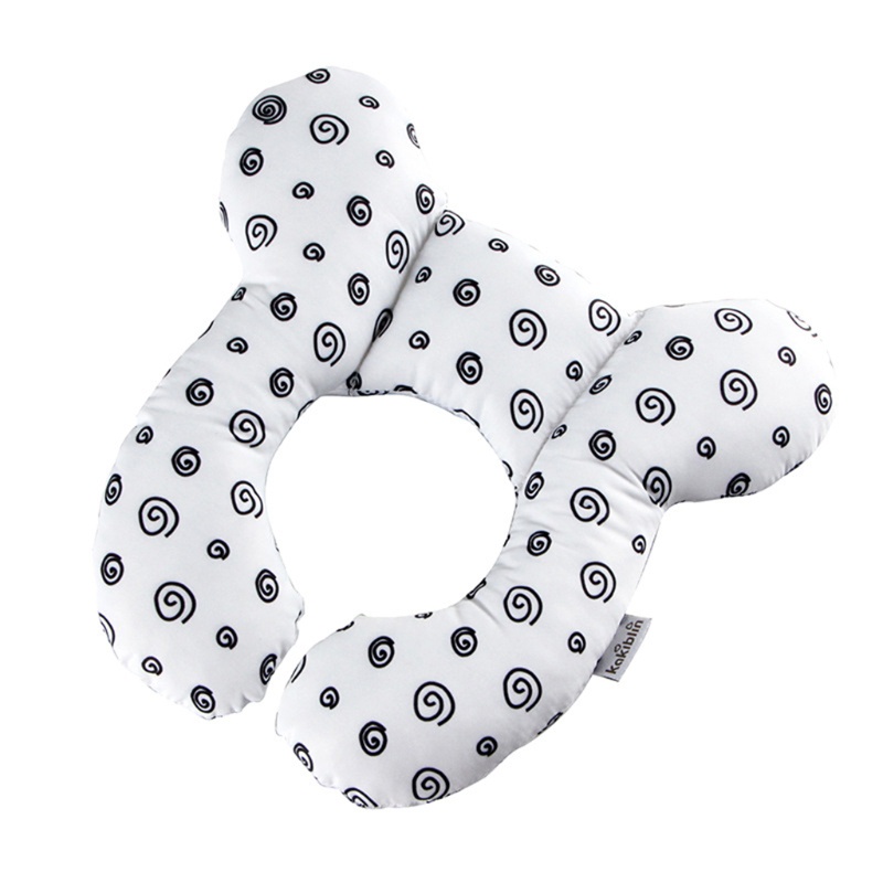 Gối Kê Đầu Dạng Chữ U Bằng Cotton Hỗ Trợ Bé Sơ Sinh