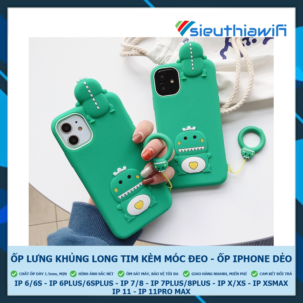 Ốp lưng iphone khủng long leo 5/5s/6/6plus/6s/6splus/7/7plus/8/8plus/x/xr/xs/11/12/pro/max/plus/promax - Awifi Case B2-3 | BigBuy360 - bigbuy360.vn