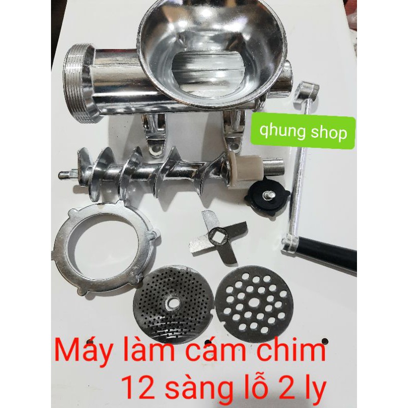 Dao làm cám chim dùng cho máy làm cám chim 12 bằng nhôm quay tay