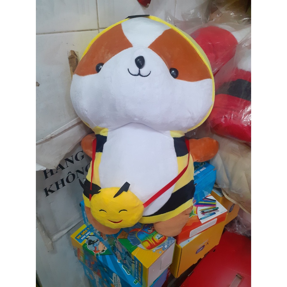 Thú bông chó shiba hoá trang ong vàng siêu TO quà từ Friso