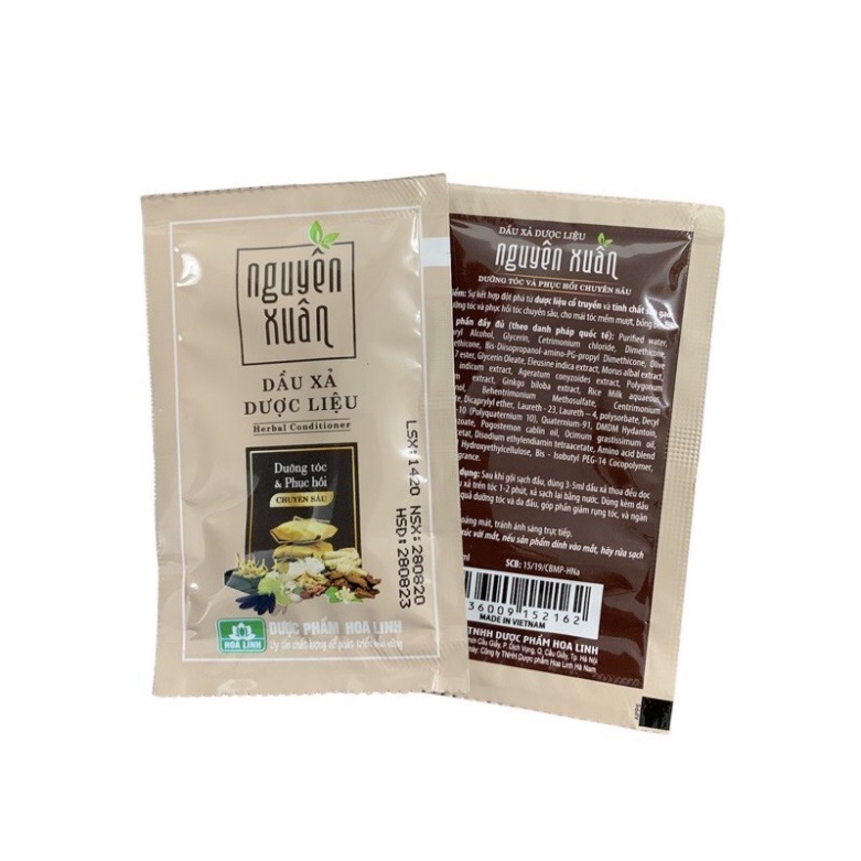 Lẻ 1️⃣ Gói Dầu Gội và Xả Nguyên Xuân 5.5ml  Dành Cho Da Đầu Gàu, rụng và ngứa