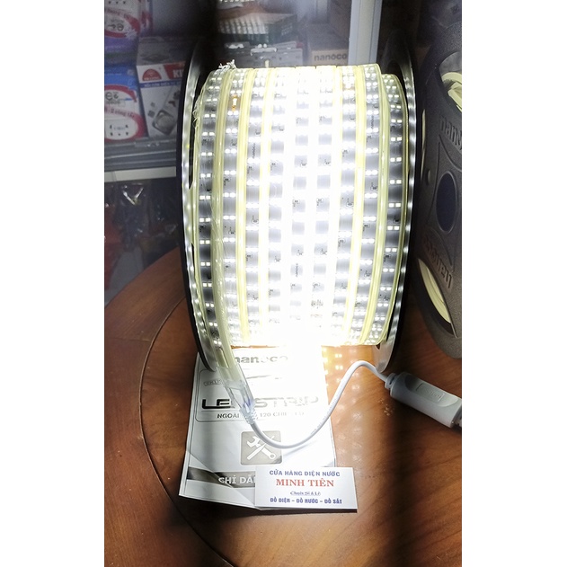 1 mét dây đèn LED Ngoài Trời 60, 120 Chip LED, Nguồn 60, 120 Chip LED Nanoco ánh sáng trắng, vàng.