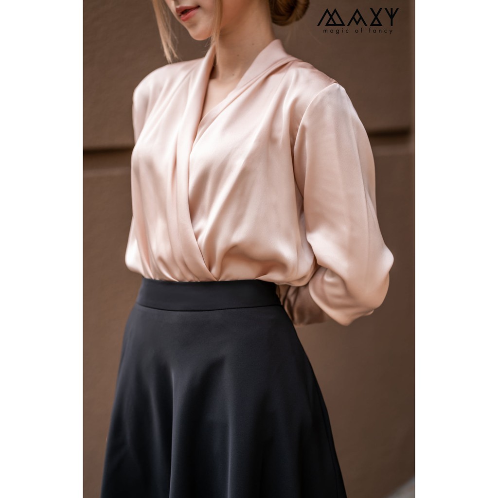 Chân váy chữ a dáng dài bo thun sau lưng a line skirt Maxy workshop | BigBuy360 - bigbuy360.vn