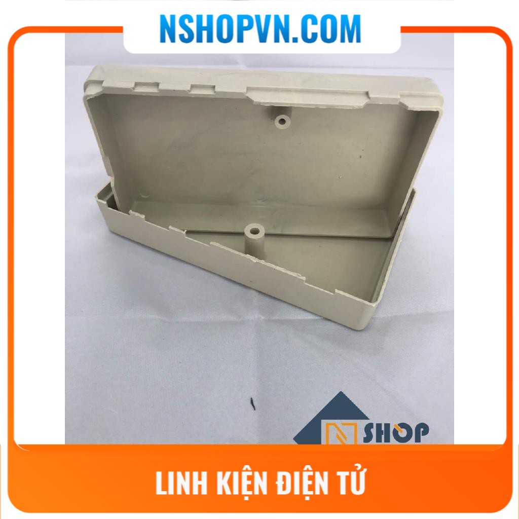 Hộp nhựa 1 vít 120x67x34 thích hợp cho việc chế tạo, làm hộp nguồn, hộp đựng mạch điện tử, hộp bảo vệ thiết bị