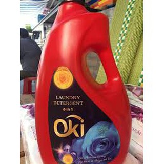 Nước giặt Oki 6in1 chính hãng  can 4kg - Nước giặt xả 6 trong 1 mùi hường bền lâu, hương thơm nhẹ nhàng