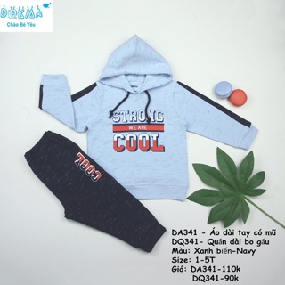 Bộ dài tay có mũ Dokma(1-5t)