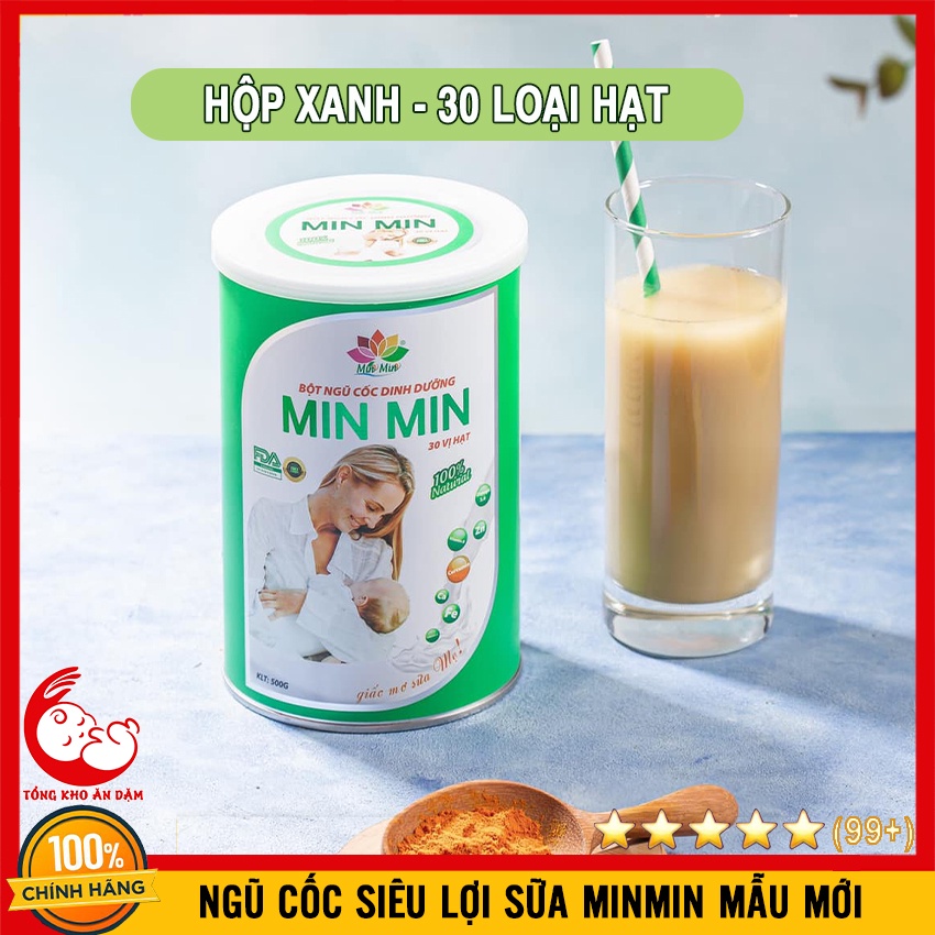 Ngũ Cốc Dinh Dưỡng Siêu Lợi Sữa MinMin - Bột Ngũ Cốc 30 Loại hạt MinMin 500gr