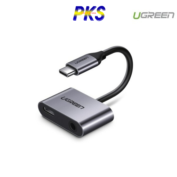 Cáp chuyển USB Type-C to 3,5mm hỗ trợ cổng sạc USB-C Ugreen 50596