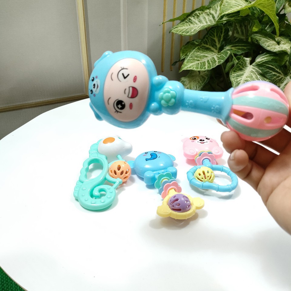 Đồ chơi Xúc sắc 7 món cho bé trai bé gái an toàn thân thiện