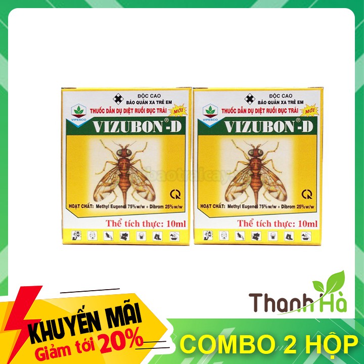 3 hộp Thuốc diệt ruồi vàng VIZUBON - D - T58.3