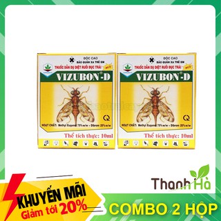 2 hộp Thuốc dẫn dụ diệt ruồi đục quả VIZUBON - D - T58.2