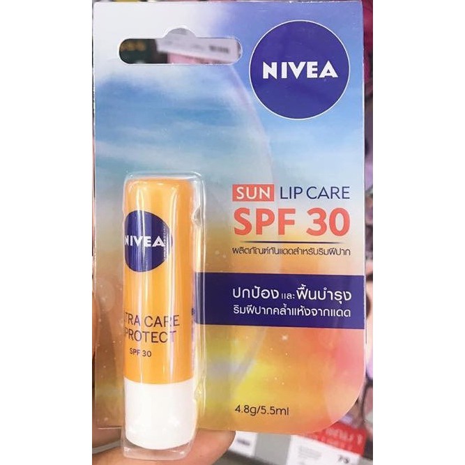 Son dưỡng môi chống nắng Nivea Sun Lip Care SPF 30 4,8g (Thái Lan)
