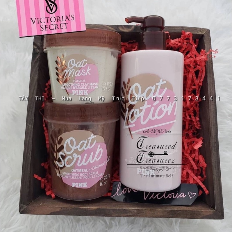 Lotion/Srcub/Mask OAT Yến Mạch Pink Victoria’s Secret
