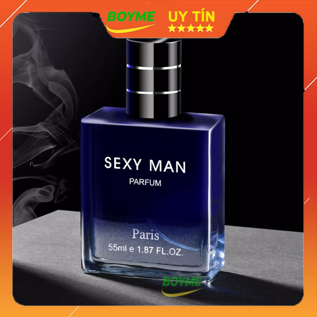 Nước Hoa Nam Mini Chính Hãng Sexy Man Thơm Lâu Nam Tính, Mạnh Mẽ, Hương Thơm Nhẹ Nhàng, Quyến Rũ, Thể Tích 55ml