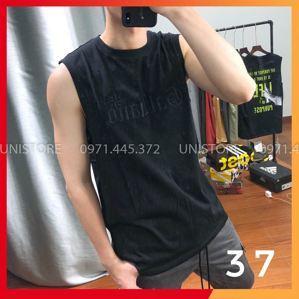 Áo tanktop sát nách 3 lỗ bigsize tập gym nam SNTQ363738