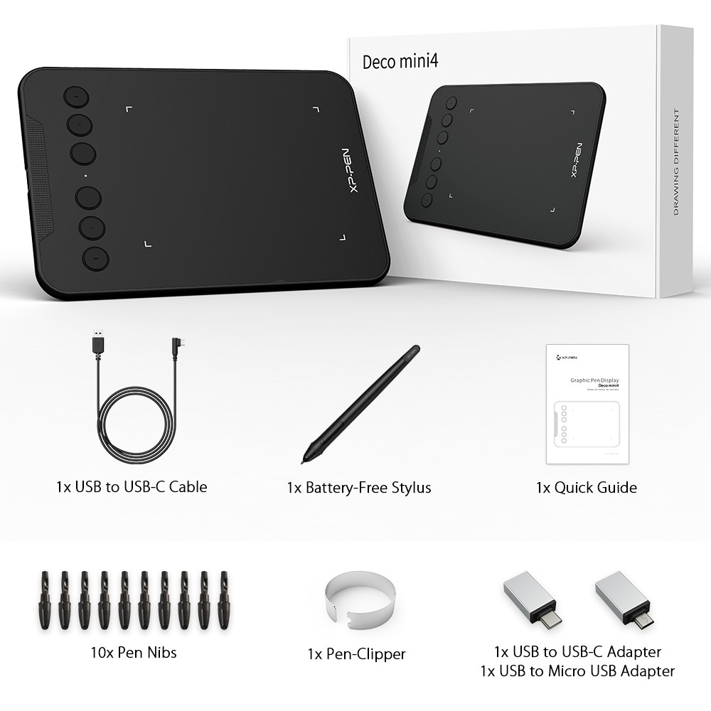 Bảng vẽ kĩ thuật số kèm bút XPPEN 8192 OSU cho máy tính bảng Android và PC không dùng pin