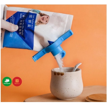 Kẹp miệng túi thực phẩm chống ẩm tiện lợi, dụng cụ kẹp miếng túi có nắp đậy khóa kín E724