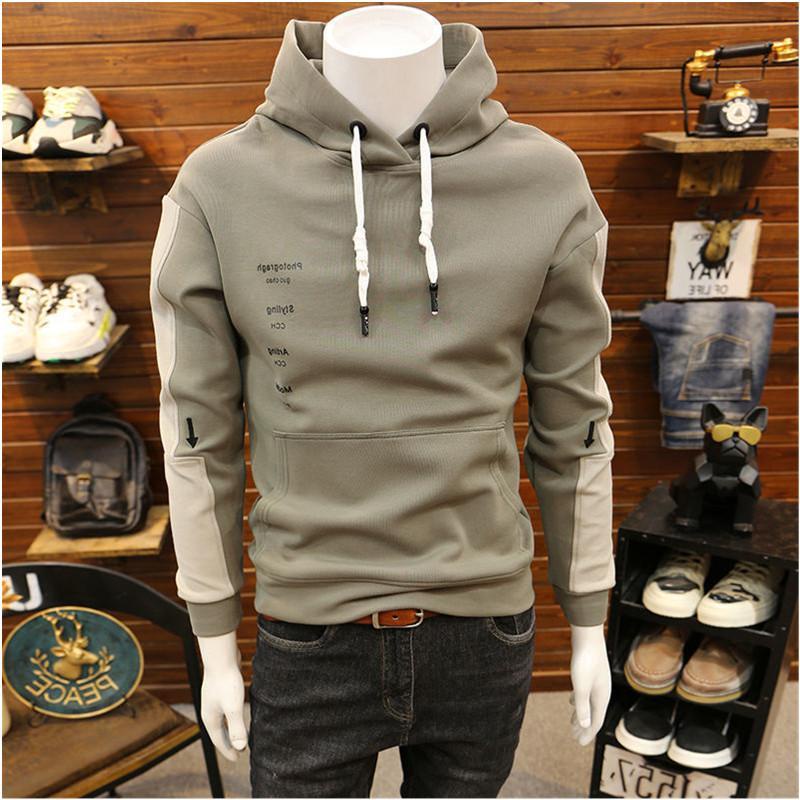 Áo Khoác Sweater Chui Đầu Có Mũ Trùm Kiểu Hàn Quốc Thời Trang Mùa Thu 2021 Mới Cho Nam