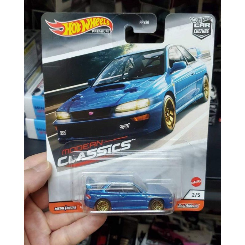 Xe Hotwheels Real Riders Subaru Màu xanh , hàng hiếm