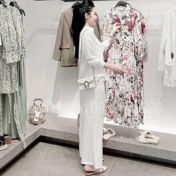 Set áo sơ mi dài - quần suông ống rộng trắng Bingshop vải đũi cao cấp hàng có size freeship | BigBuy360 - bigbuy360.vn