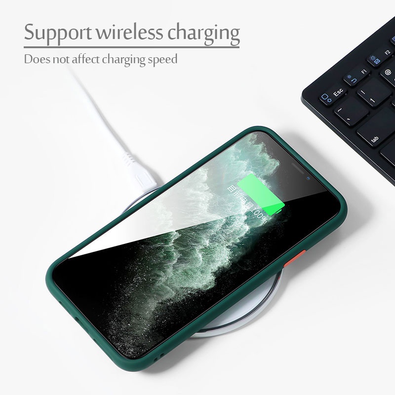 Ốp lưng nhám chống sốc va đập bảo vệ camera cho iPhone 14 Pro Max X XS XR