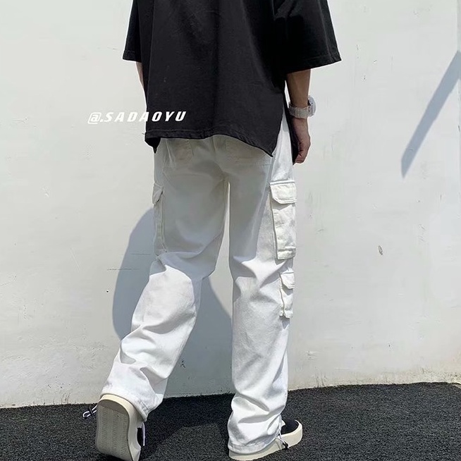 Quần Yếm Dáng Rộng quần túi hộp nam Phong Cách Hàn Quốc quần túi hộp nữ Thời Trang Mới cargo pants Nam Nữ | BigBuy360 - bigbuy360.vn