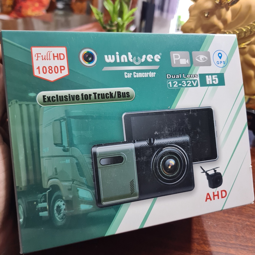 Camera hành trình ô tô xe tải Wintosee H5 kèm camera lùi dài 15m | BigBuy360 - bigbuy360.vn