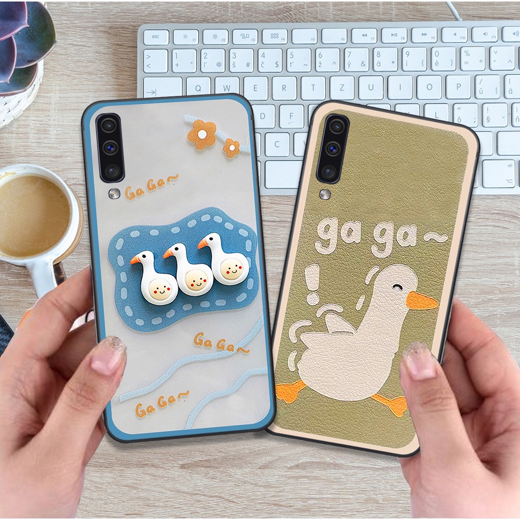 Ốp Samsung A30s / A50 / A50s / A70 bộ hình cute dễ thương gấu thỏ xinh xắn vẽ tay lạ mắt