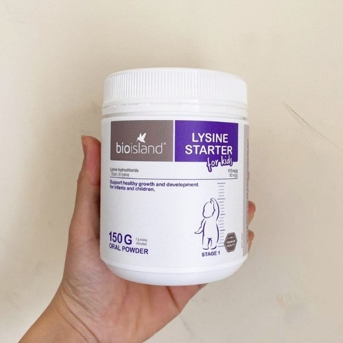 Bột Bio Island Bổ Sung Lysine (150g) Tăng Chiều Cao Cho Trẻ Từ 7 Tháng Đến 6 Tuổi - Úc