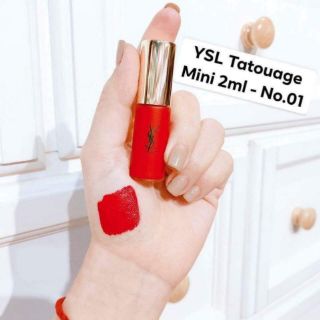 SON KEM LÌ YSL MINI MÀU ĐỎ 201