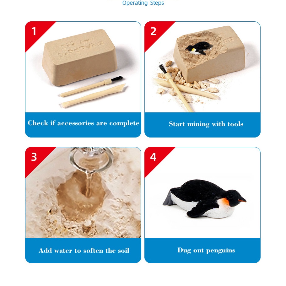 1 Đồ chơi trẻ em Đào Tạo Hình Con Chim Cánh Cụt Giáo Dục Khoa Học Cho Bé