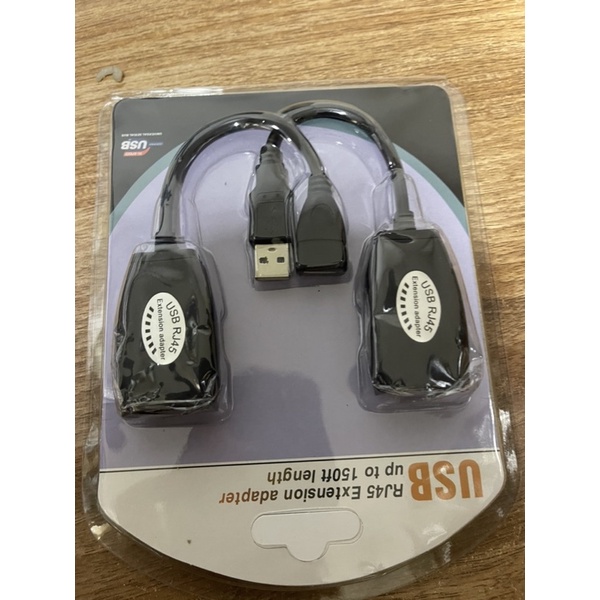 Bộ Dây Nối Dài Usb Qua Dây Mạng Lan 45M