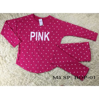 Bộ pink bầu dài tay size 50-65kg