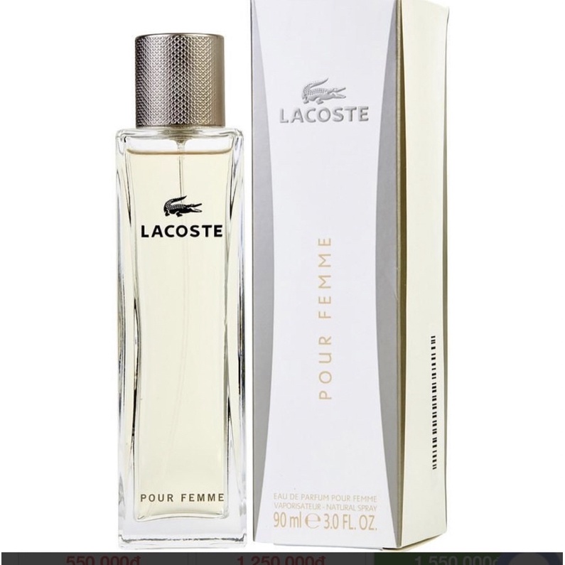 Nước hoa nữ Lacoste Pour Femme edp 90ml