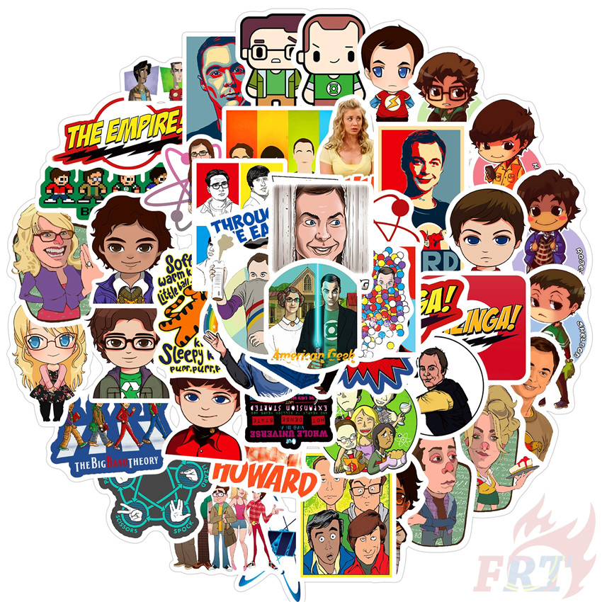 ❉ The Big Bang Theory - Series 03 CBS TV Shows TBBT Sheldon Cooper Stickers ❉ 50Pcs/Set DIY Fashion Mixed Doodle Decals Stickers