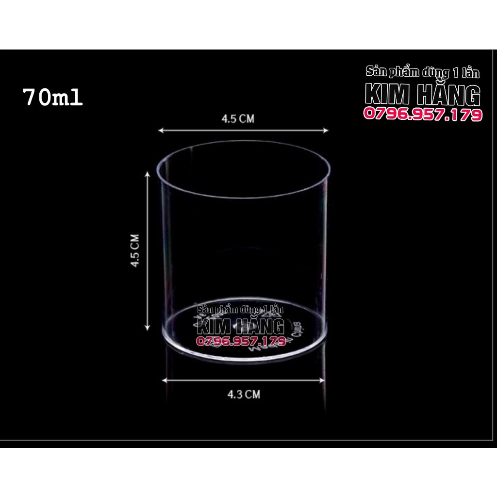 Set 50 ly trụ tròn LC-86  70ml đựng bánh mousse , tiramisu ,.....ly dùng trang trí tiệc teabreak , cưới hỏi , sinh nhật