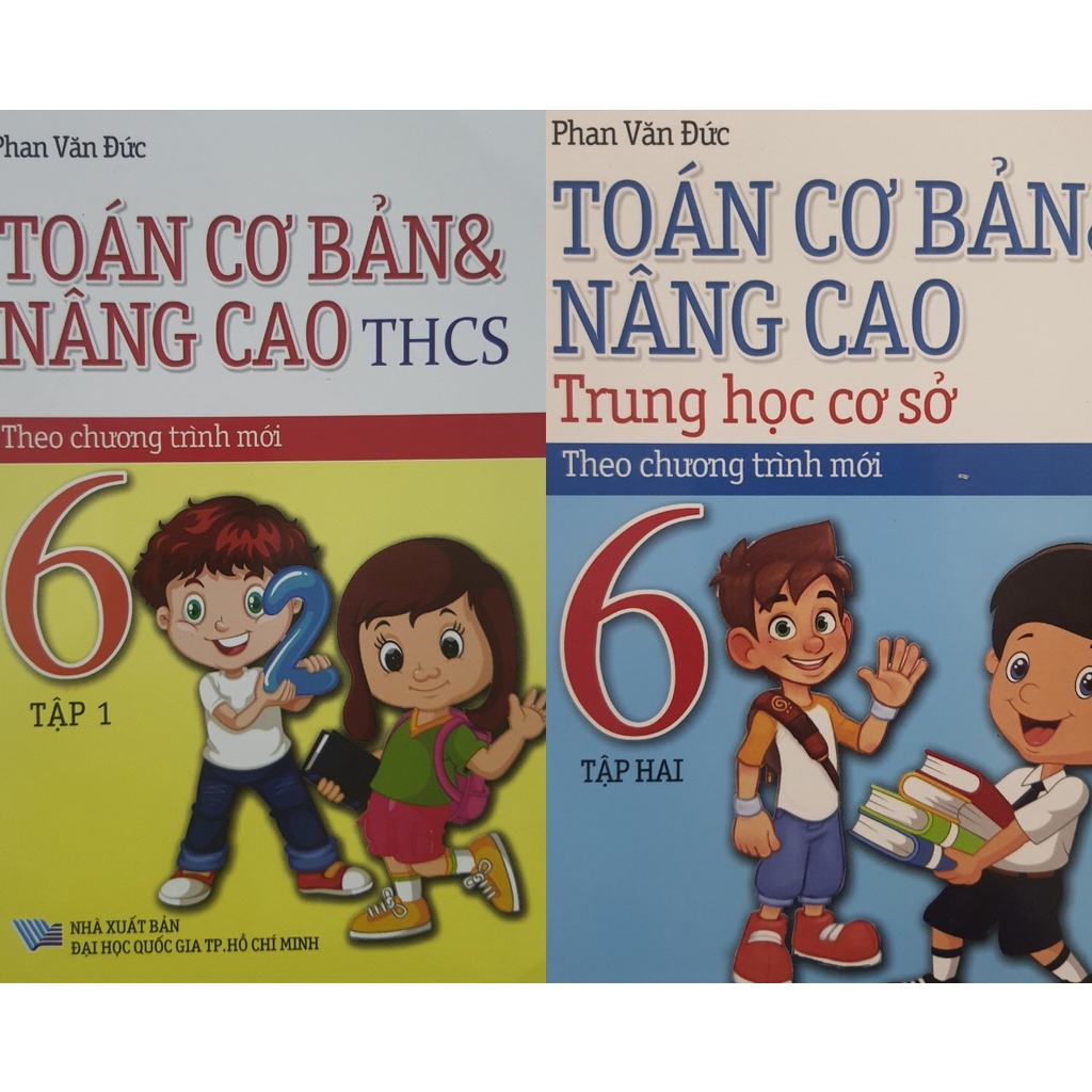 Sách - Combo Toán cơ bản và nâng cao THCS lớp 6 (Theo Chương Trình Mới)