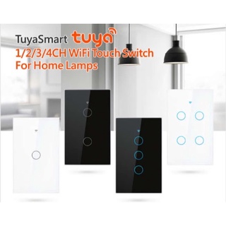 Công tắc wifi Smart Switch Tuya, app Smart Life, 1 chạm 2 chạm