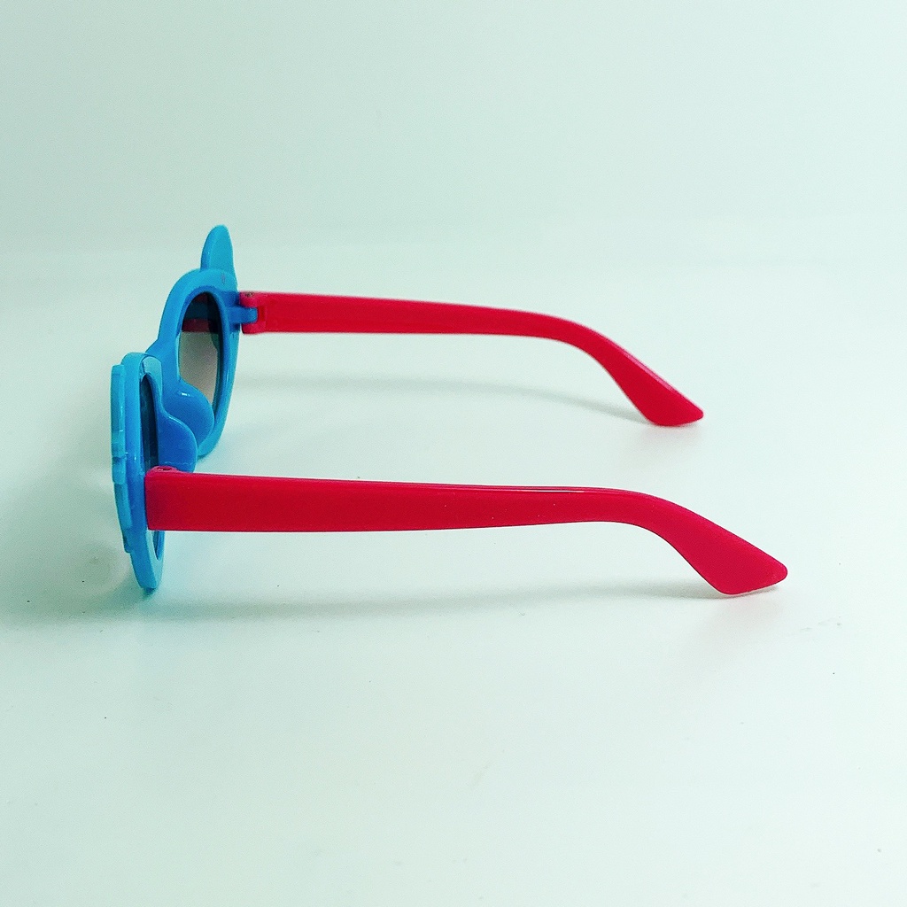 Kính mát trẻ em JJ202212 form ôm mặt tròng đính kèm nàng tiên cá dễ thương dành cho bé gái từ 1 tới 5 tuổi