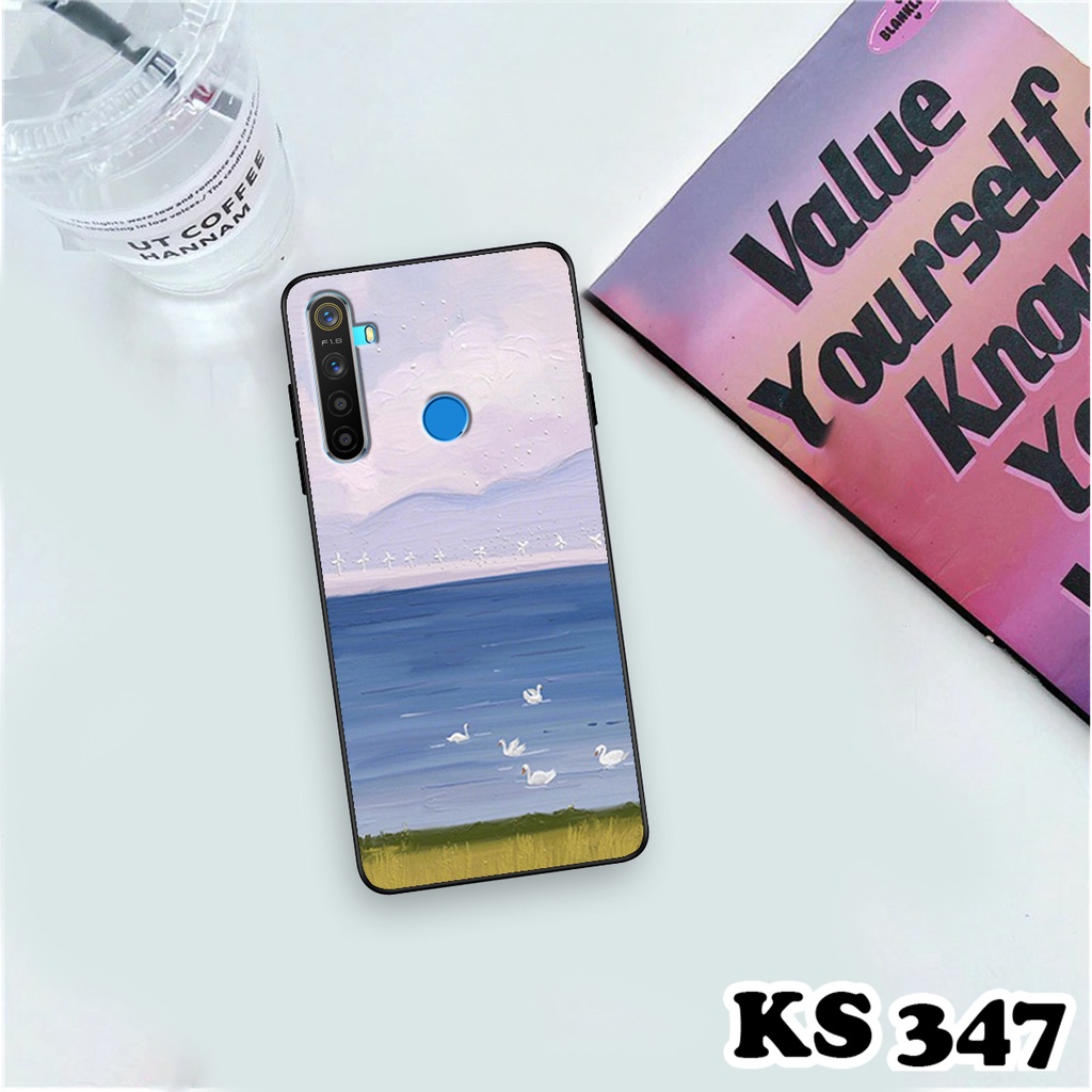 Ốp lưng Oppo Realme 5 - Realme 5 Pro - Ốp Oppo in hình Cánh đồng hoa - Chất liệu TPU siêu bền