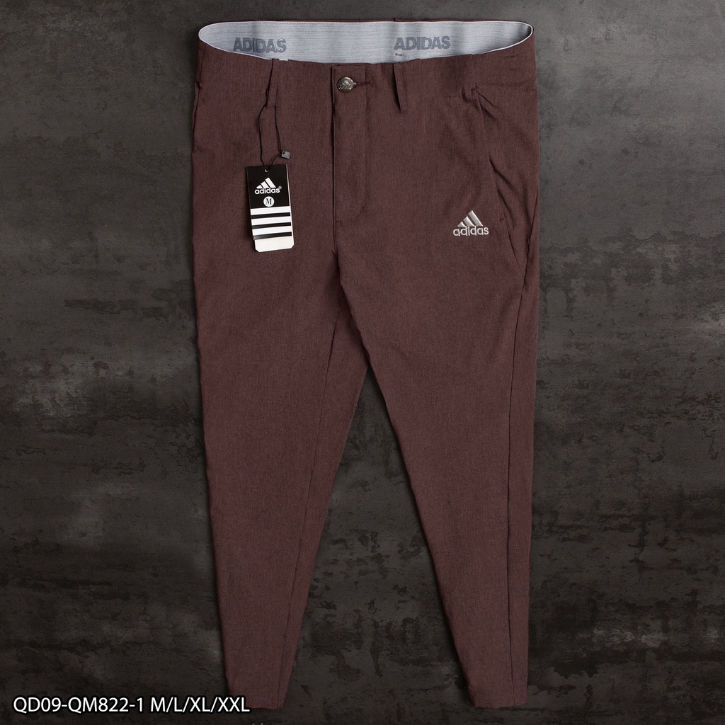 Quần dài golf Adidas xi dãn xịn QD09 - thể thao nam in viền lưng VNXK