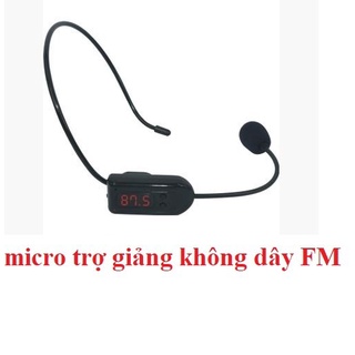 Mic Không Dây FM Cho Máy Trợ Giảng (Dùng sóng FM - Loa cần để ở chế độ FM)