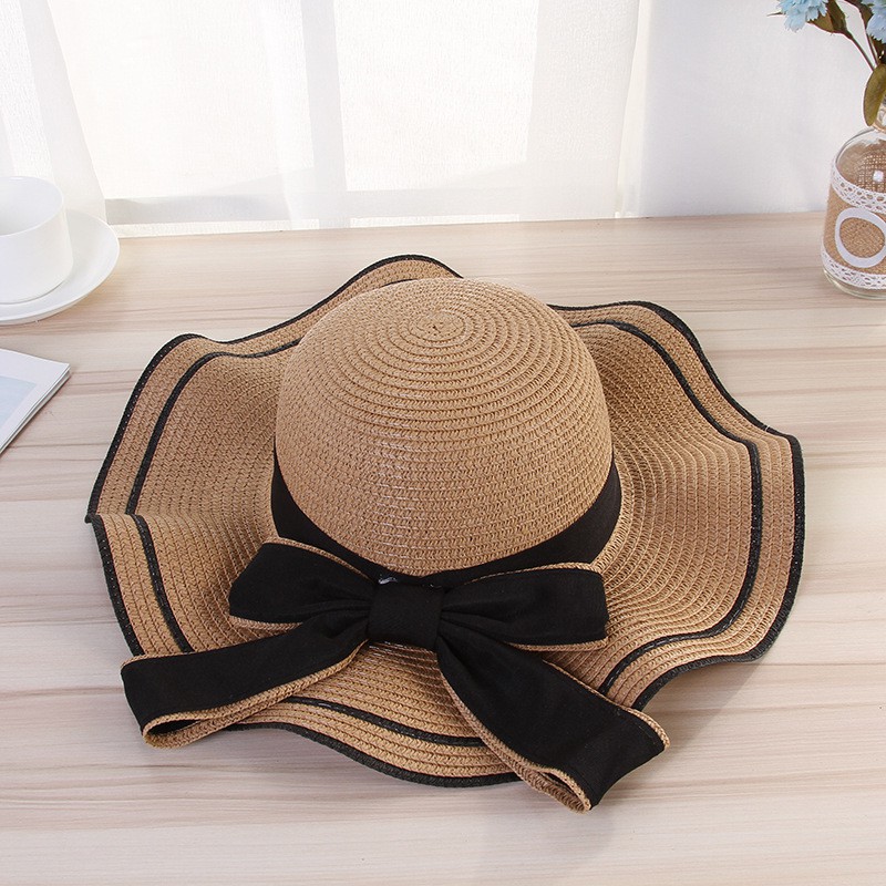 [Hot Summer] Mũ Đi Biển, Nón Cói Xinh 5 Màu Vành Rộng, Phối Nơ Cực Xinh Hè 2021