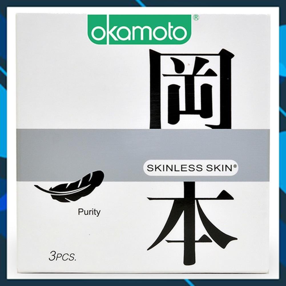 Bao Cao Su Siêu Mỏng Tinh Khiết Okamoto Purity Skinless Nhật Bản /kéo dài thời gian