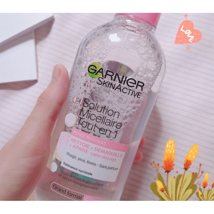 ❤️RẺ VÔ ĐỊCH❤️ Nước Tẩy Trang Garnier Micellar Cleansing Water 400ml Cho Da Nhạy Cảm